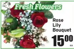 Ray's Food Fresh Flowers Rose Lily Bouquet offer