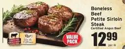 Ray's Food Ray's boneless beef petite sirloin steak offer