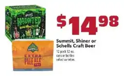 Coborn's Summit, Shiner or Schells Craft Beer offer