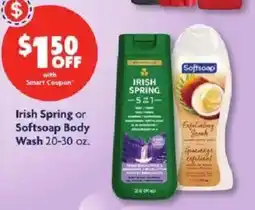 Family Dollar Irish Spring or Softsoap Body Wash offer