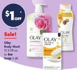Family Dollar Olay body wash or bar soap offer