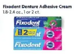 Family Dollar Fixodent denture adhesive cream offer