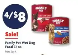 Family Dollar Family Pet Wet Dog Food offer