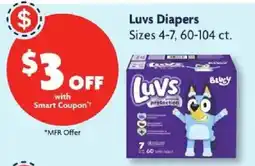 Family Dollar Luvs Diapers offer