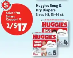 Family Dollar Huggies Snug & Dry Diapers offer