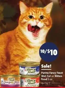 Family Dollar Purina Fancy Feast Wet Cat or Kitten Food offer