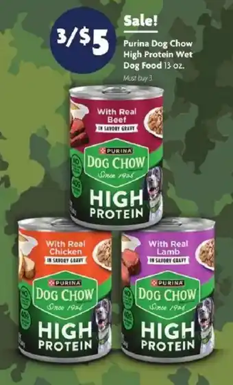 Family Dollar Purina Dog Chow High Protein Wet Dog Food offer