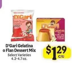 La Michoacana D'Gari Gelatina o Flan Dessert Mix offer