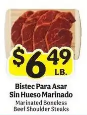 La Michoacana Marinated Boneless Beef Shoulder Steaks offer