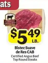 Bistec Suave de Res CAB