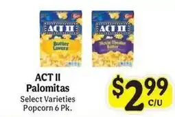 La Michoacana Act II Palomitas offer