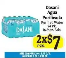 La Michoacana Dasani Agua Purificada offer