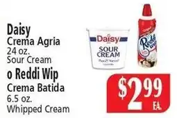 El Ahorro Daisy sour cream or reddi wip whipped cream offer