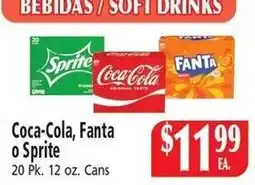 El Ahorro Coca-Cola, Fanta or Sprite offer