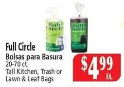 El Ahorro Full Circle Tall Kitchen, Trash or Lawn & Leaf Bags offer