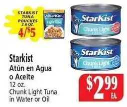 El Ahorro Starkist Chunk Light Tuna offer