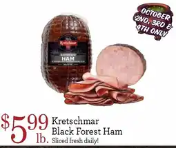 Yoke's Fresh Market Kretschmar Black Forest Ham offer