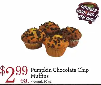 Pumpkin Chocolate Chip Muffins