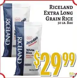 Trade Fair Supermarket Riceland extra long grain rice offer