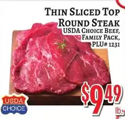 Trade Fair Supermarket Thin Sliced Top Round Steak offer