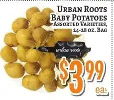 Trade Fair Supermarket Urban Roots baby potatoes offer