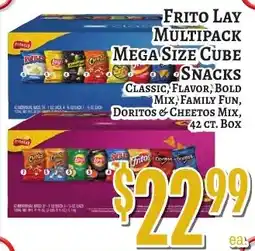 Trade Fair Supermarket Frito Lay Mega Size Cube Snacks offer