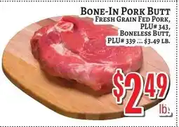 Trade Fair Supermarket Bone-in pork butt offer