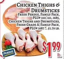 Trade Fair Supermarket Perdue chicken thighs and drumsticks offer