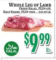 Trade Fair Supermarket Whole Leg of Lamb offer