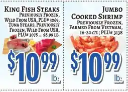 Trade Fair Supermarket King Fish Steaks offer