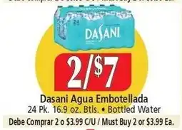 El Ahorro Dasani agua embotellada offer