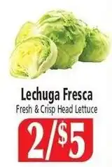 El Ahorro Lechuga Fresca Fresh & Crisp Head Lettuce offer