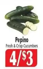 El Ahorro Pepino Fresh & Crisp Cucumbers offer