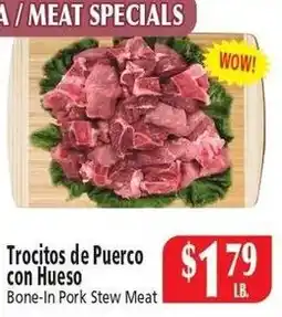 El Ahorro Bone-In Pork Stew Meat offer