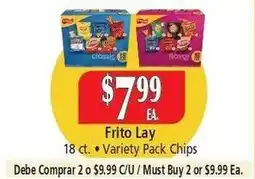 El Ahorro Frito Lay Variety Pack Chips offer