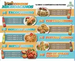 El Ahorro Tacos Combo offer