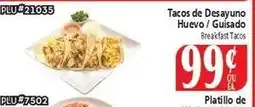 El Ahorro Breakfast Tacos offer
