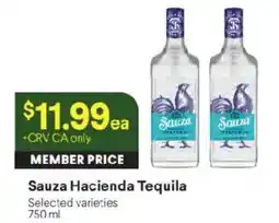 Raley's Sauza Hacienda Tequila offer
