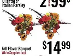Jons International Fall Flavor Bouquet offer