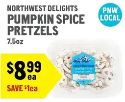 New Seasons Market Northwest Delights Pumpkin Spice Pretzels offer