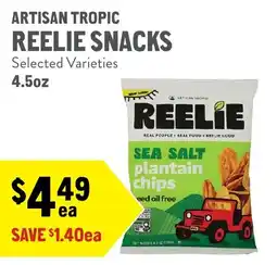 New Seasons Market Reelie snacks sea salt plantain chips offer