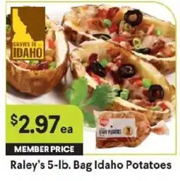 Raley's Raley's 5-lb. Bag Idaho Potatoes offer