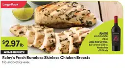 Raley's Raley's Fresh Boneless Skinless Chicken Breasts offer