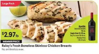 Raley's Fresh Boneless Skinless Chicken Breasts
