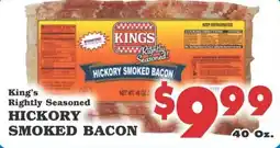 Foodland King's Rightly Seasoned Hickory Smoked Bacon offer