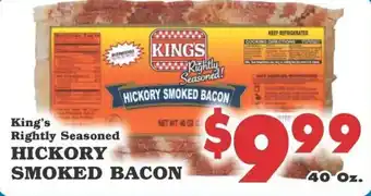 King's Rightly Seasoned Hickory Smoked Bacon