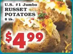 Foodland U.s. #1 jumbo russet potatoes offer