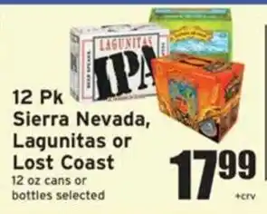 Sierra Nevada, Lagunitas or Lost Coast