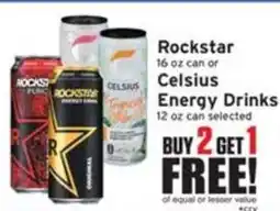 Ray's Food Rockstar or Celsius Energy Drinks offer