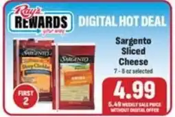Ray's Food Sargento Sliced Cheese offer